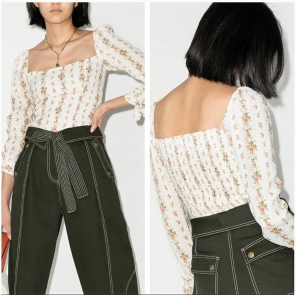 Reformation Tops - NWOT Reformation Ariana Floral Blouse